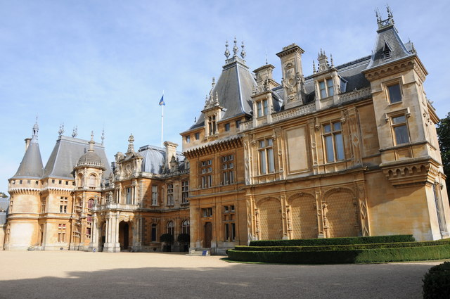 Waddesdon Manor towers and roofline.